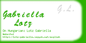 gabriella lotz business card